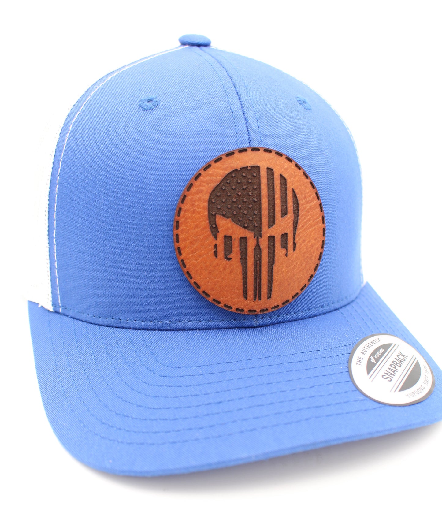 US Punisher Flag Skull Logo Hat | Logo Trucker Hat | Punisher Trucker Hat | Military Trucker Hat