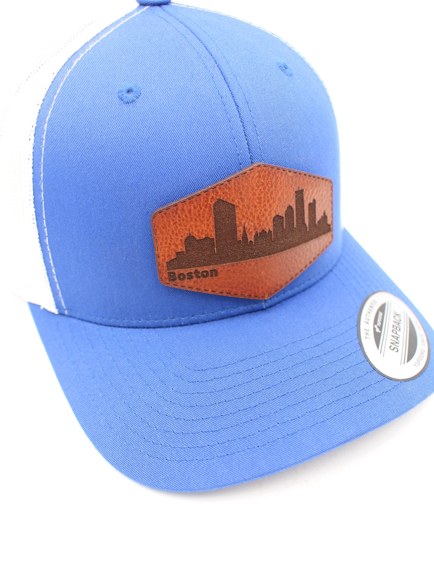 City of Boston Skyline Trucker Snapback Hat