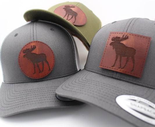 Moose Silhouette Snapback Hat