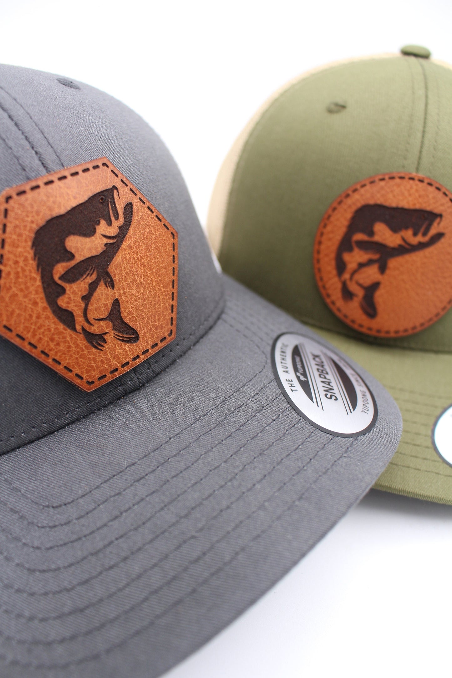 Bass Silhouette Trucker Hat| Fishing Hat| Outdoors Trucker Hat