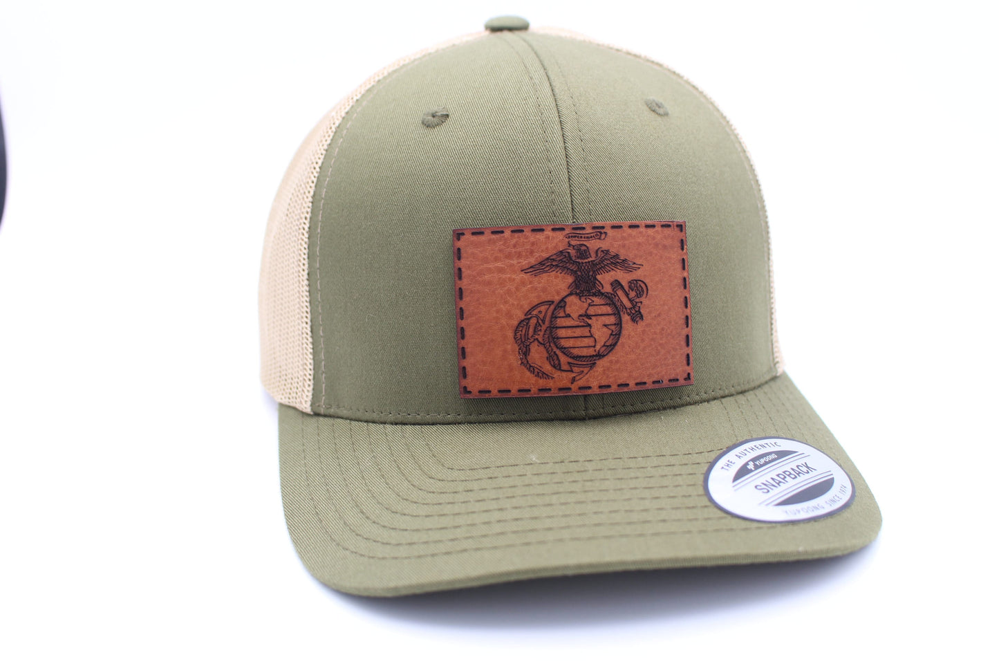 USMC Logo Hat, Marines Logo Trucker Hat, USA Trucker Hat, Military Trucker Hat